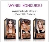 Wyniki konkursu "Wygraj farbę do włosów L'Oreal Wild Ombres"