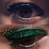 makeup_nails_maziie  Makijaz karnawalowy na zielono
