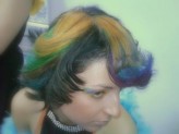 goosssiek888 Zdjęcie wykonywane podczas mojego udziału w konkursie fryzjerskim w kat. ciecie koloru .. Oraz makijaż też mojej własnej pracy ;) oraz zajęłam II miejsce ;)
