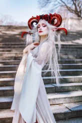 Nefthis Photo: Ewelina Świtalska Photography
Horns: nyphiris
Make-up: misiajoachim
Dress: Wulgaria Evil Clothing