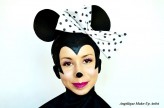 angelique_make-up_artist Adaptacja sztucznej łysiny na podobiznę Myszki Minnie :)