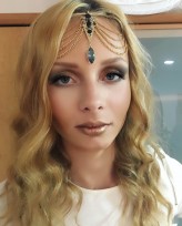 klaudiap-makeup Wiktoria gotowa do sesji, którą nazwałyśmy "Blond Kleopatra" :)