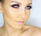 ewela393 makeup, blue eyes, lenses, smokey eye