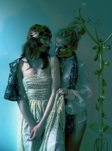 MJAROBOUTIQUE One moody image with those beautiful Flowers - Jessica Saponaro De Virgilis & Tanya Marie McGeever as models and me Michail Jarovoj as Photographer, Stylist, Designer, Editor, Art Director
