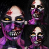 makeupiku Facepainting
 inspirowane Mileeną z Mortal Kombat.
