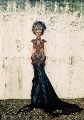 jusstinne Golden Queen
Costume design: Katarzyna Konieczka, Make-up: Victoria Gorska makeup artist, Model: Agata Sosnowska, Photo: 
Justyna Kloch Photography, 
35 mm film