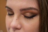 MartaMakeupMadness Dominika w makijażu okolicznościowym w odcieniach brązu i złota