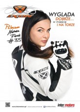 bubu Zdjęcie dla Inter Motors na potrzeby kampanii reklamowej francuskiej marki Ixon - producenta odzieży motocyklowej. Na zdjęciu Natalia Florek #35, Supersport.

Projekt graficzny - Inter Motors