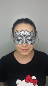Klaudialeksandra-makeup Srebrna maska wenecka