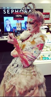 nizangamakeup Kostium i bodypainting w ramach akcji MAKE UP FOR EVER w Sephora CH Klif Gdynia