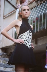 minisukienka Gianni Versace inspiration fashion show in Naples