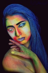 EyeShadowGirl_Make-Up A painted woman