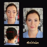Gabinka Sympatyczna uczestniczka programu "Salon sukien Ślubnych Goka" w moim makijażu ślubnym i fryzurze.