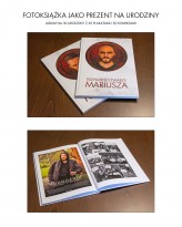 Krzyztovka Przedstawiam foto-książkę z 30 plakatami filmowymi z różnych wydarzeń z życia solenizantów oraz 30 komiksów obok tych plakatów. Wszystko okraszone humorem, a książki stworzone na 30. urodziny Pana  Mariusza.