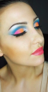 ewela393 rainbow, eye, makeup, colours, bright