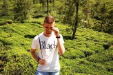 BlackNBlue Sri Lanka, boy, sunglasses, tea, tea leaves, green, pose, outdoor, nature