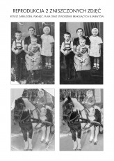 Krzyztovka Reprodukcja dwóch starych zniszczonych zdjęć. Na zestawieniu reprodukcja zdjęć z 1943 roku (zdjęcie powyżej) oraz z 1973 roku (zdjęcie poniżej).