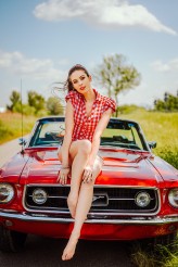 twojportret Sesja portretowa z wykorzystaniem Mustanga z '67 :D