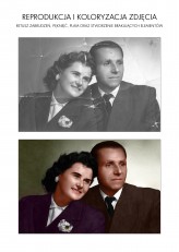 Krzyztovka                             Reprodukcja i koloryzacja starego zdjęcia. Zdjęcie z sesji poślubnej z 1948 roku.            