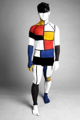 Serafielus Inspirowane ,,Kompozycją z czerwienią, żółcieniem i błękitem" (1921) Pieta Mondriana