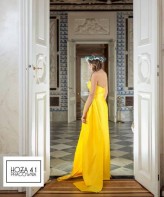 Hoza41 Żółta jedwabna suknia
