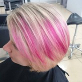 ag_nes_p #lovemywork #blonde #blondehair #pinkhair