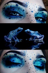 MalowankaJustyny Blue Dart Frog inspiration 