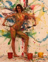 atina84 orgia kolorów, czyli malowniczy happening u Adiego ;)
inspirowane (luźno) pracami Yvesa Kleina