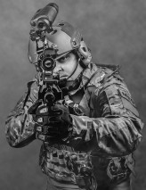 Springman Military style self portrait