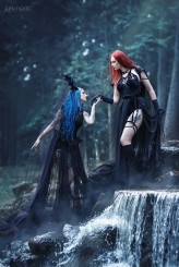 BlueAstrid https://www.facebook.com/bluexastrid/

https://www.instagram.com/bluexastrid
Clothing designer:  ASKASU
editorial for gothic and amazing magazine