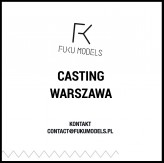 fukumodels Uwaga, w najbliższy wtorek (26.04) odbędzie się casting nowych, ciekawych twarzy w agencji Fuku Models w Warszawie. 
Zapraszamy dziewczyny w wieku od 16 do 20 lat, powyżej 174 cm wzrostu z proporcjonalna sylwetką i ciekawą twarzą. 
Chłopaków, powyżej