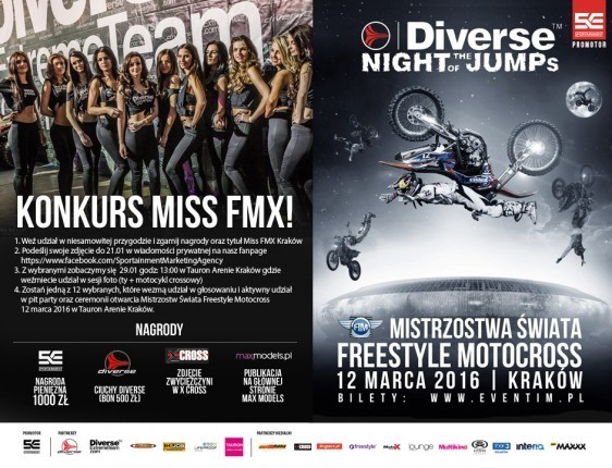 Finalistki konkursu Miss FMX Diverse Night Of The Jumps 