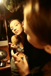 emanuelka making make-up for myself