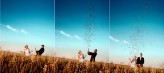 kondeusz Radość pod błękitnym niebem - tryptyk Pary Młodej podczas pleneru fotograficznego