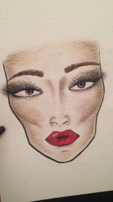 gabugab face chart/pierwszy w życiu :)