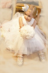ivna Sukieneczka  balowa dla małej księżniczki :), pompon i korona w zestawie :) (ivna) 