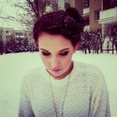 mosiek94 amatorska sesja.
Śnieg # Makijaż # włosy