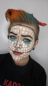 Klaudialeksandra-makeup Pop art