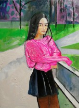 MichalOginski Dziewczyna w różowym swetrze