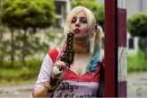 Doroszek Harley Quinn, Suicide Squad.
Koszulka, biżuteria oraz broń wykonana przeze mnie. 
Fot. La Rochelle 