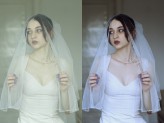 Sozidatel I retouched this beautiful bridal portrait, originally taken by the talented photographer @lia_k_photograper. The RAW file was sourced from a free photo bank for practice purposes.
I performed detailed skin retouching while preserving natural textur