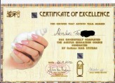 monika03031 certyfikat z akrylu