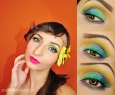 artistmakeup colorful flower