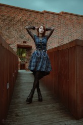 Allvii Punk Tartan Dress 
Designed and made by Allvii

Model : @pryzmat_goth
Photo: @karolina.cie_artfoto