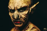 Krzysiek_Words_of_makeup Charakteryzacja inspirowana filmem Władca  Pierścieni - postać Goblina. 