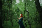 calopsia Sesja inspirowana postacią ze świata wiedźmina. Francesca Findabair, królowa elfów, czarodziejka, stokrotka z dolin.