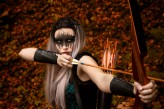 Ann_Photos #elf #fantasy #bow #forest #fantasymakeup #arrows #photography #silverhair #hunting #elven #leaf #fairytail