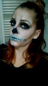 LewickaBeautyArt Ćwiczenia domowe z makijażu Halloweenowego.