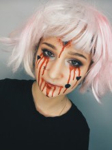 pokerowamua halloween make-up