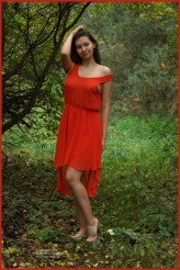DeWavrin Czerwona sukienka